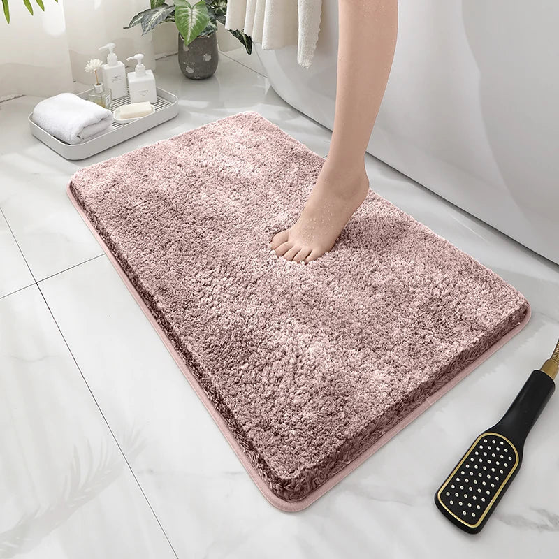 Soft and Comfortable Thick Plush Floor Mat,bathroom Floor Mat,bedroom Carpet,living Room Mat,absorbent and Non Slip Bath Mat,hom