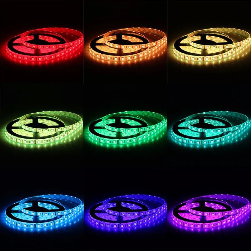 Bluetooth USB 5V RGB LED Strip Light 5050 Controller 1M 2M 3M 4M 5M Flexible Diode Lamp Tape Lights TV Background Lighting