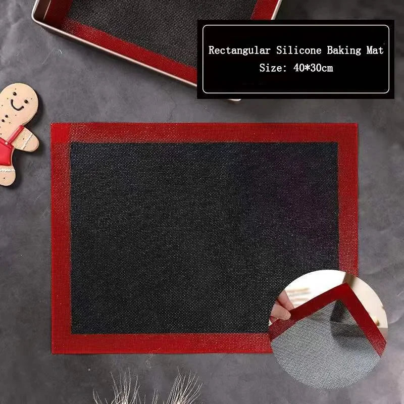 30x40cm Silicone Mat Baking Tray Baking Net Mat  Breathable Non  Stick Baking  Mat Cookie Mat  High Temperature Kitchen Tools