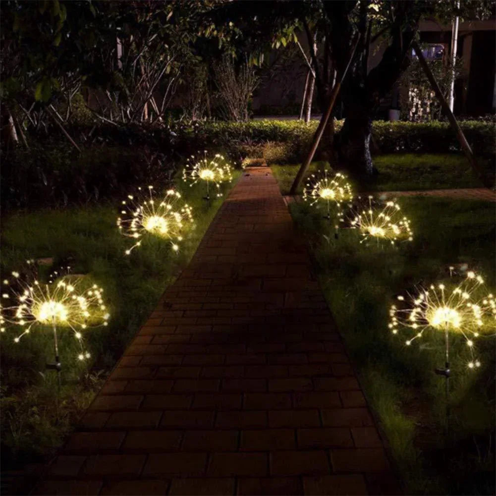 Solar Fireworks Light 90/150 LED Waterproof Garden 8 Modes Fairy String Lamp Christmas Solar Light For Outdoor Holiday Decor