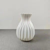 Imitation Ceramic Flower Vase Nordic Style Solid Color Flower Arrangement Container Living Room Decoration Plastic
