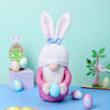 Easter Bunny Gnome with Easter Egg - Handmade Gnome Faceless Plush Doll, Gift for Girl Room Decor and Indoor Spring Decoration