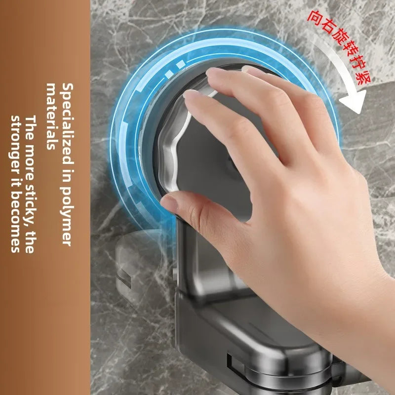 Retractable Suction Cup Wall Towel Rack no drilling Single Rod Towel Holder Kitchen Bathroom Organiser Shelf Accessories