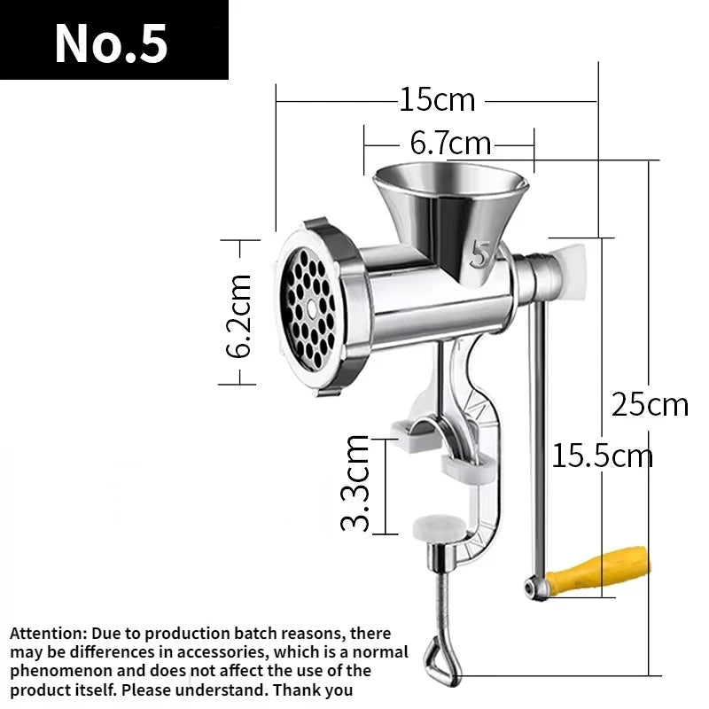 Manual Heavy-Duty Meat Grinder & Sausage Maker
