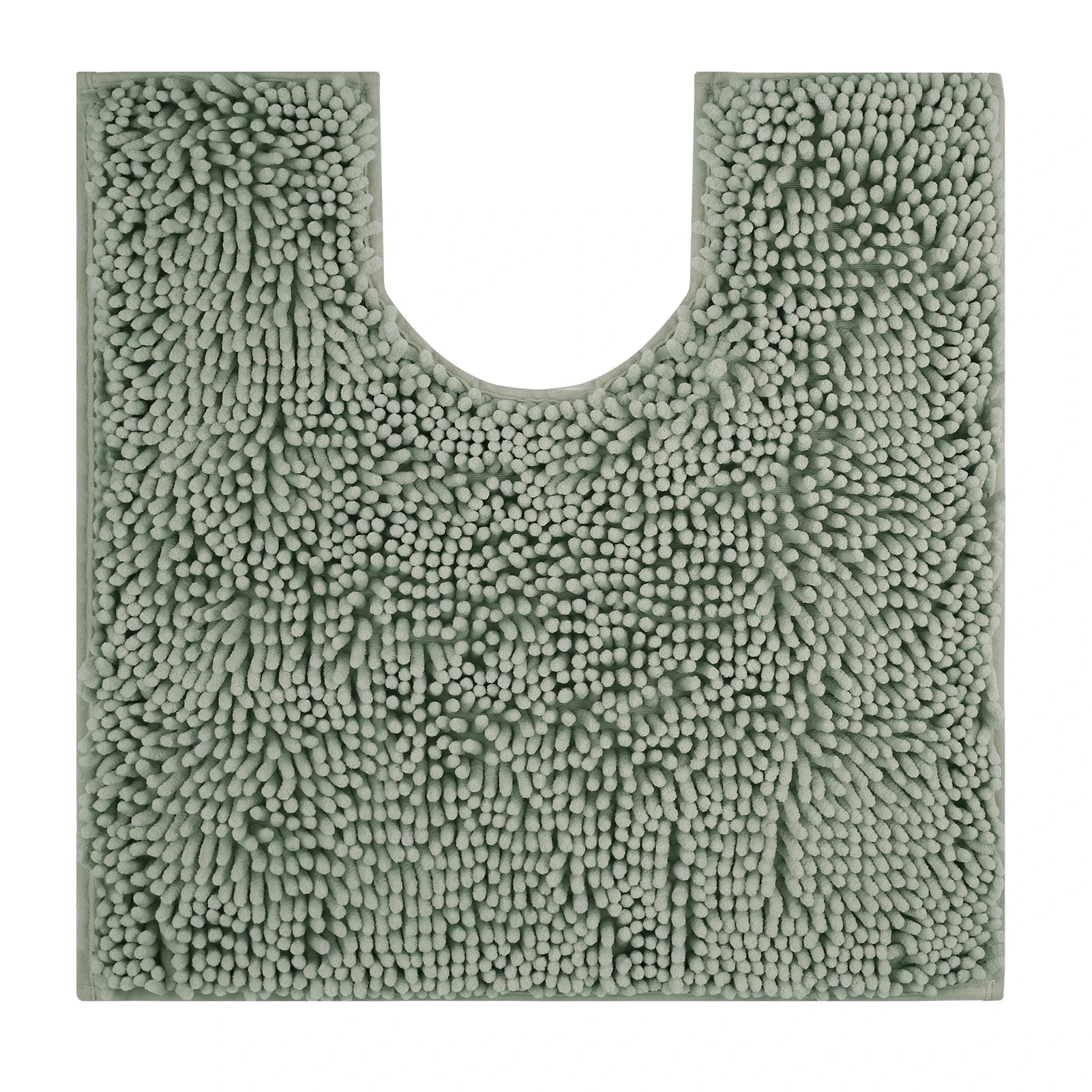 Toilet Rugs U Shaped Washable Bathroom Mat Extra-Soft Plush Rug Chenille Microfiber Super Absorbent Shaggy Machine Wash & Dry