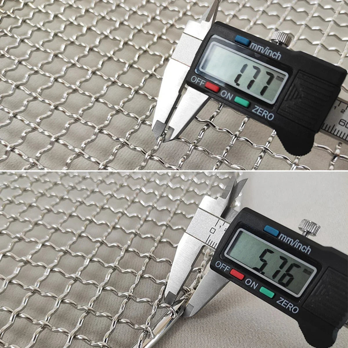 34 Sizes 10-60cm Diameter Round 304 Stainless Steel BBQ Grills Net Meshes Korean Barbecue Non-stick Wire Net bbq Grill Mesh Rack