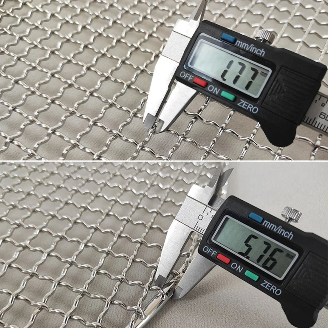 34 Sizes 10-60cm Diameter Round 304 Stainless Steel BBQ Grills Net Meshes Korean Barbecue Non-stick Wire Net bbq Grill Mesh Rack