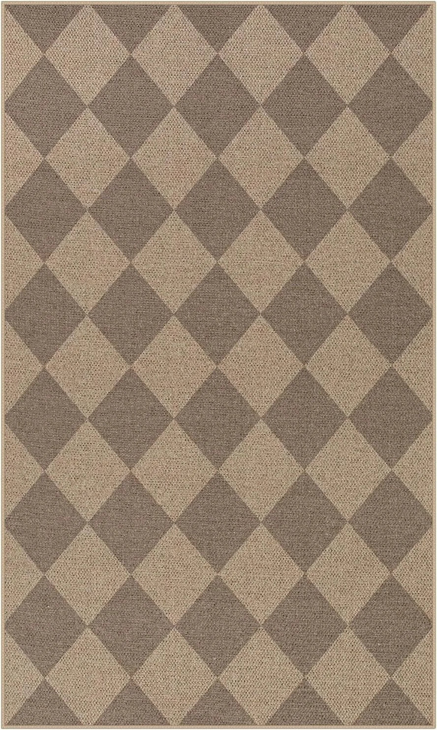 Living Room Carpet Non-slip Dirt-resistant Wear-resistant Floor Mat Black White Checkered Rug Home Decoration Large Size Mats
