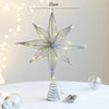 Christmas Tree Toppers Star With LED String Lights Ornaments For Christmas Home Party Decoration Festival Party New Year