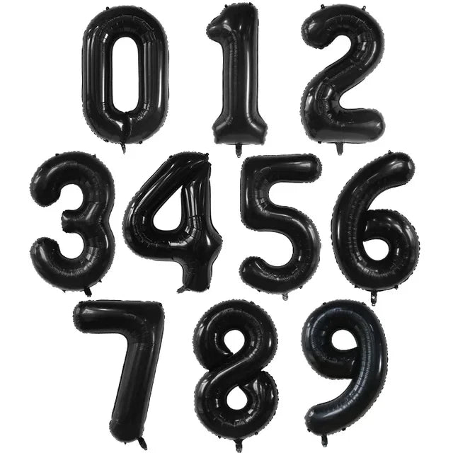 40 Inch Big Foil Birthday Balloons Helium Number Balloon 0-9 Happy Birthday Wedding Party Decorations Shower Large Figures Globo