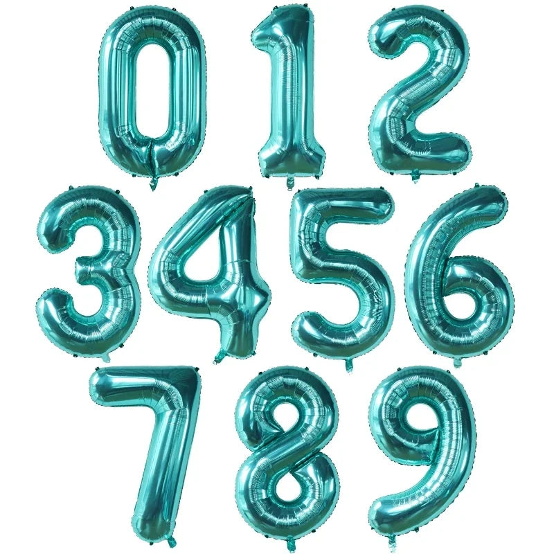 40 Inch Big Foil Birthday Balloons Helium Number Balloon 0-9 Happy Birthday Wedding Party Decorations Shower Large Figures Globo