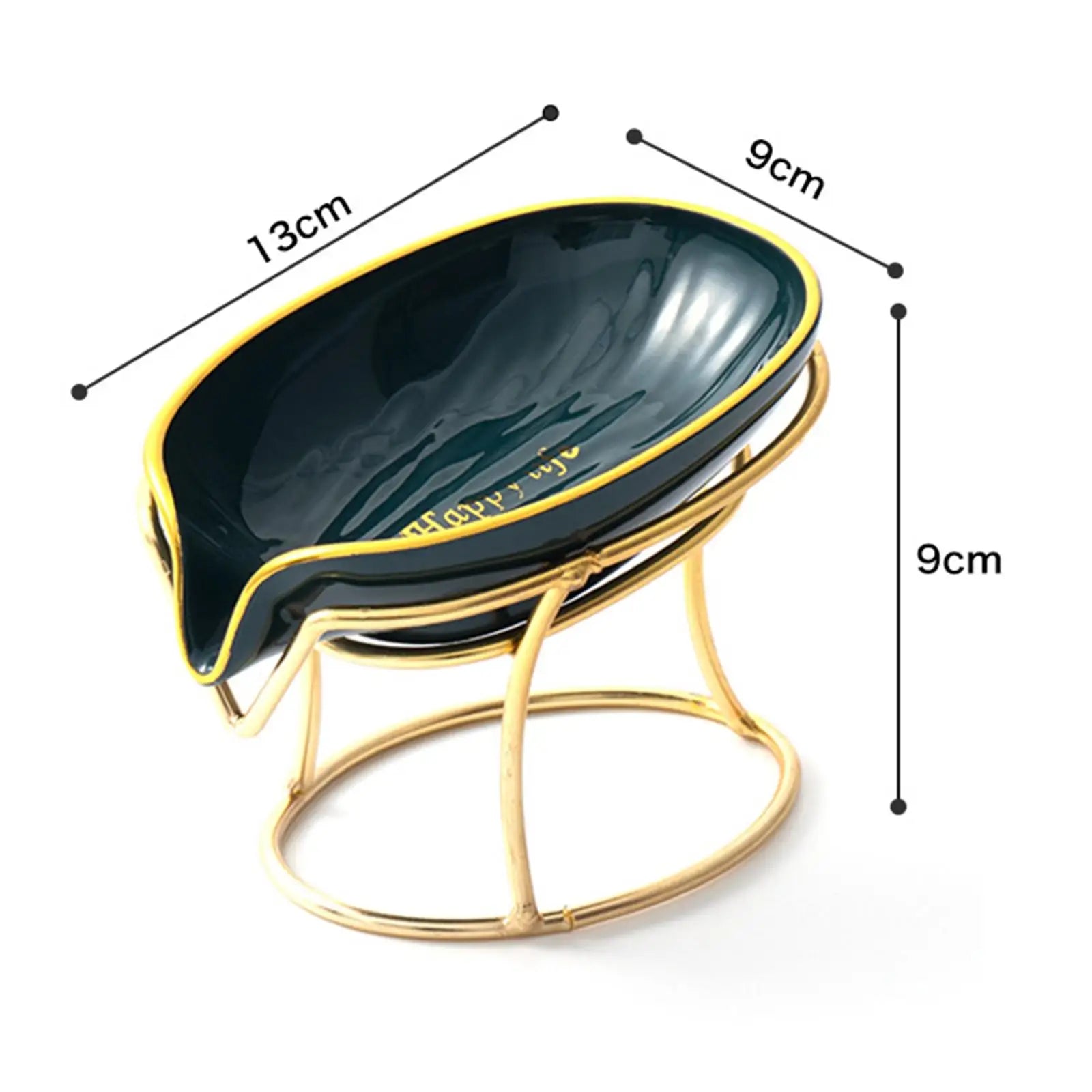 Soap Dish Drainage Tray Soap Case Box with Iron Stand Bar Soap Holder Soap Saver Soap Tray for Shower Bathroom Sink Bath Decor