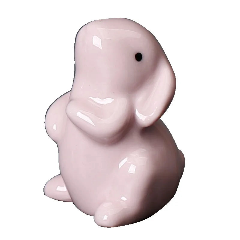 Cute Miniature Bunny Figure Home Decoration Animal Figurine Craft for Children Girls Boys Party Gift Easter Rabbit Decoration