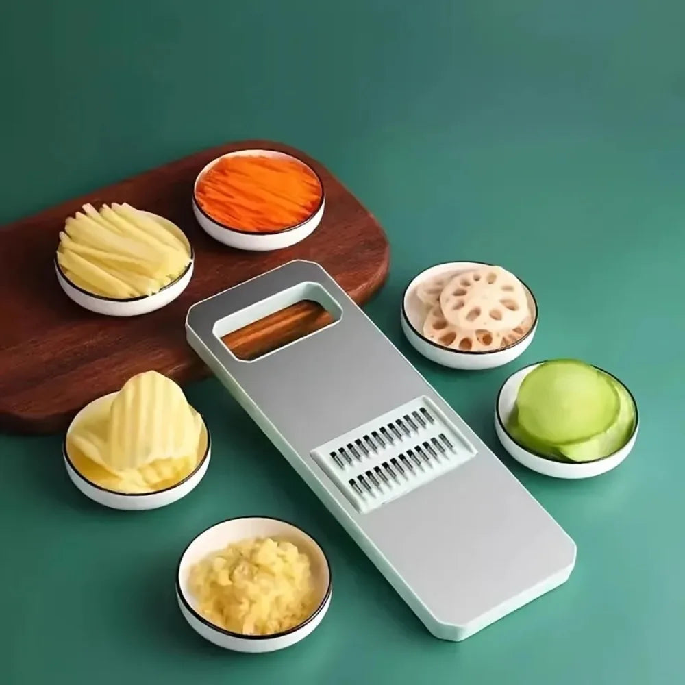 Mandoline Slicer with 3 Stainless Steel Blades – Julienne & Vegetable Cutter for Potato, Carrot & More