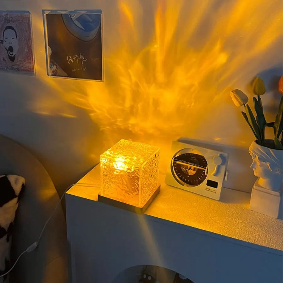 Aurora Flame Crystal Projector Lamp