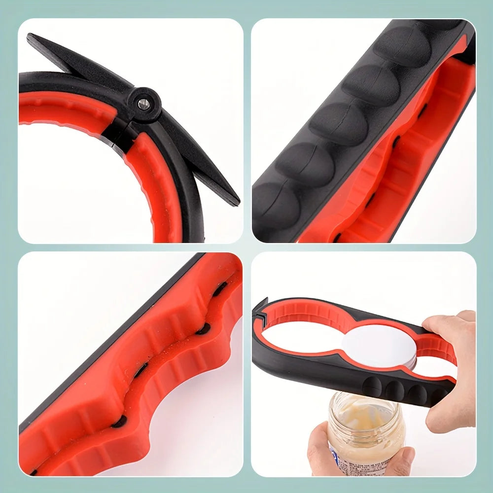 Can Opener For Elderly With Weak Hands, Arthritis, 3 In 1 Multifunctional Bottle Opener, Easily Open Jars, Kitchen Essential