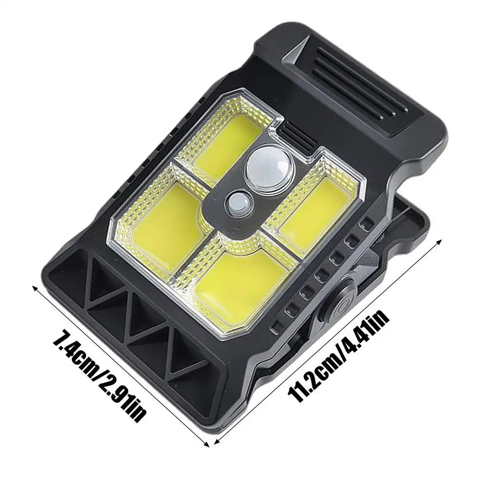 Clip-On Solar Lights Outdoor – Waterproof Motion Sensor LED Portable Lighting for Garage, Garden & Camping