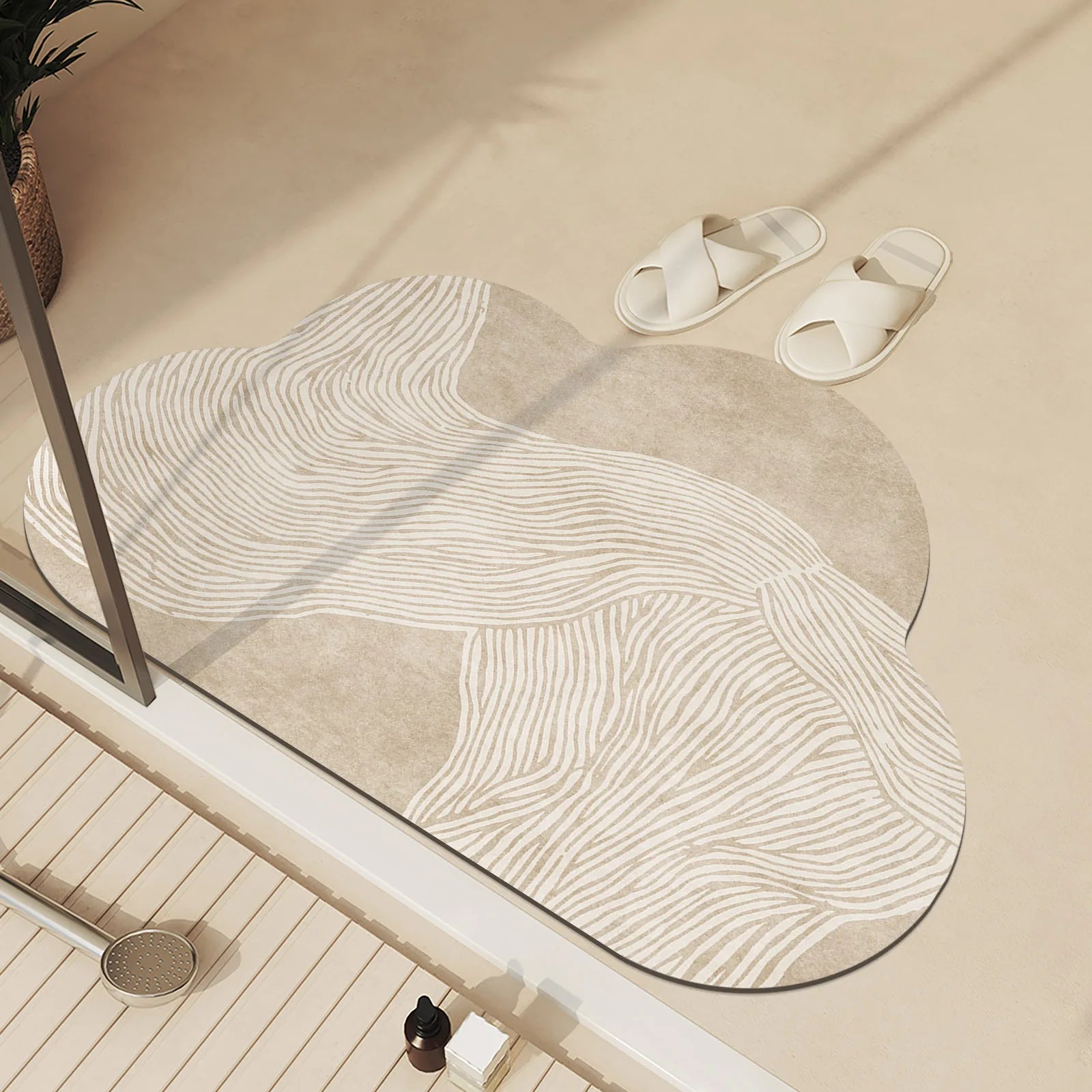 Luxury Bathroom Foot Mats Absorbent Bath Mat Non Slip Quick Dry Bathtub Shower Rug Toilet Carpet Entrance Doormat Washable