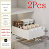 New Kitchen Storage Rack with Slide Rails Pull-out Kitchen Drawer Type Storage Tray Spice Box Storage Shelf Cabinets Organizer