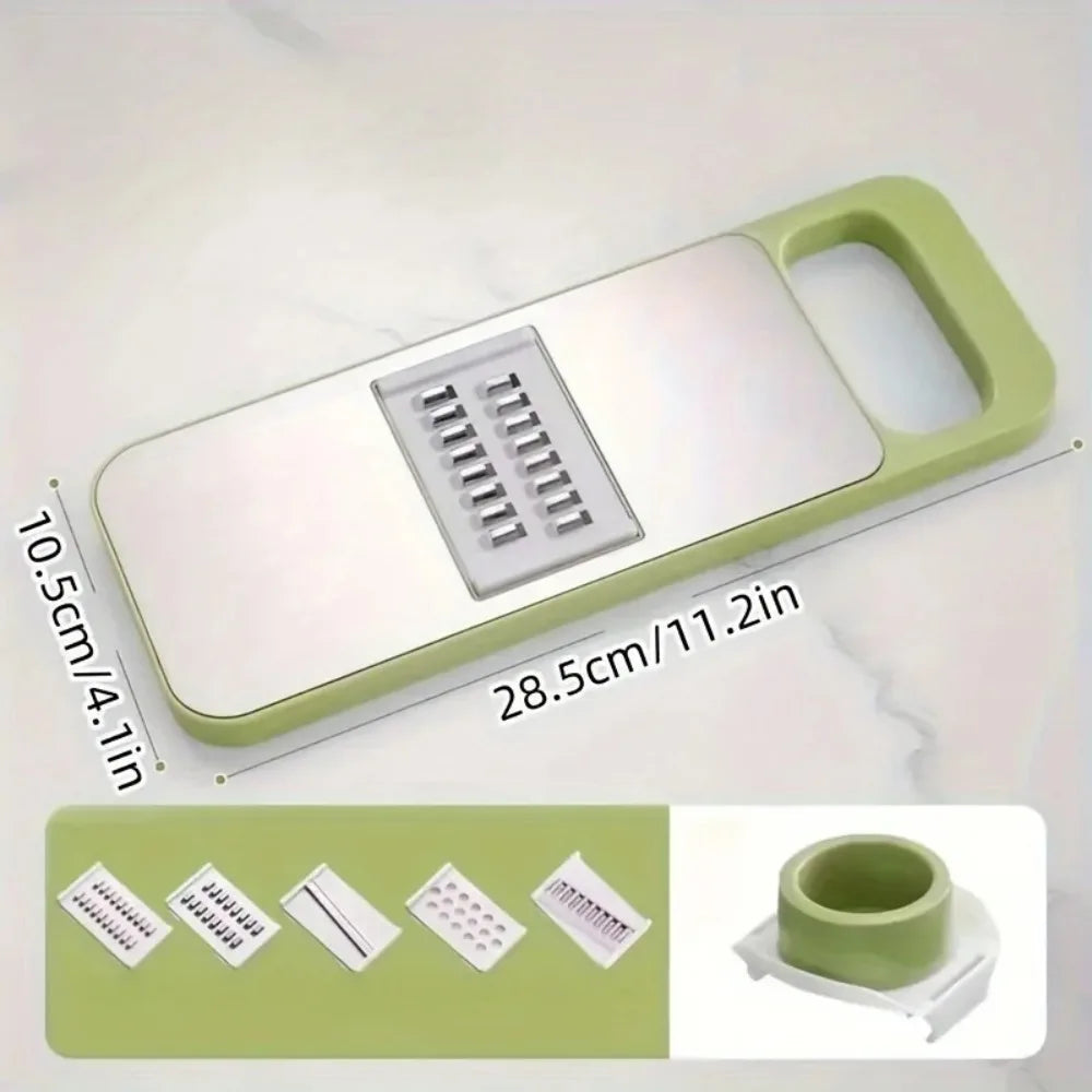 Mandoline Slicer with 3 Stainless Steel Blades – Julienne & Vegetable Cutter for Potato, Carrot & More