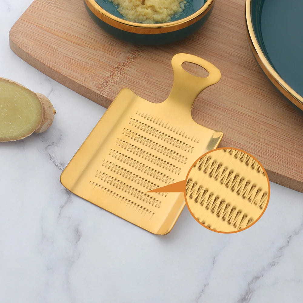 1pc Stainless Steel Ginger Grater Kitchen Manual Food Grinder Baby Food Preparation Tool Ginger Grater