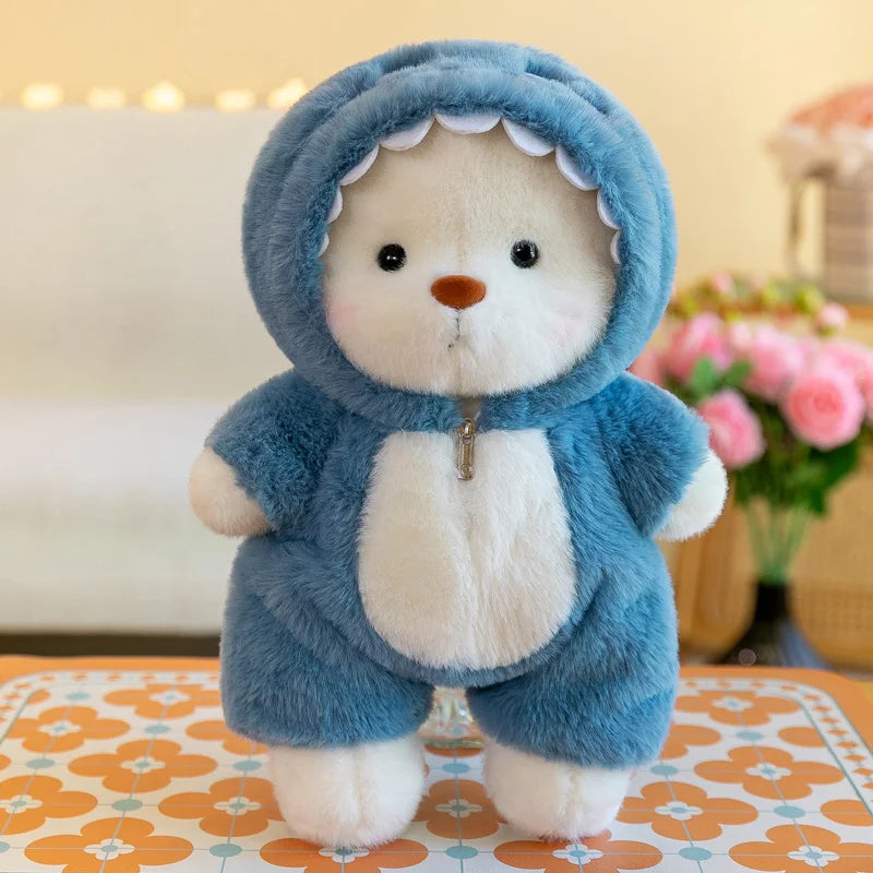 25/35cm Anime Cosplay Joint Bear Plush Toy Cute Stuffed Animals Bunny Duck Shark Pig Plushies Doll Kawaii Soft Toys For Girls