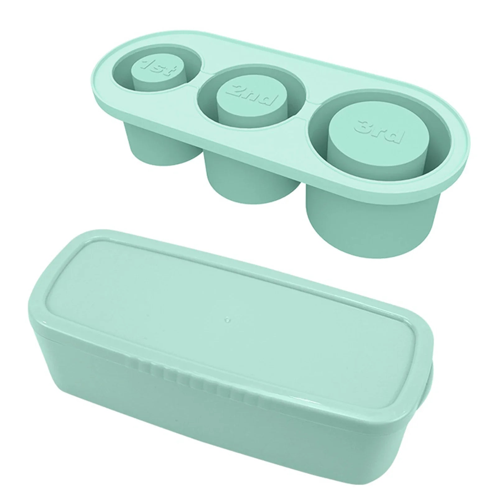 Silicone Ice Cube Molds with Lid for 30/40 Oz Tumbler Cups for Water Mug Easy Fill and Release Ice Maker Ice Cube Tray