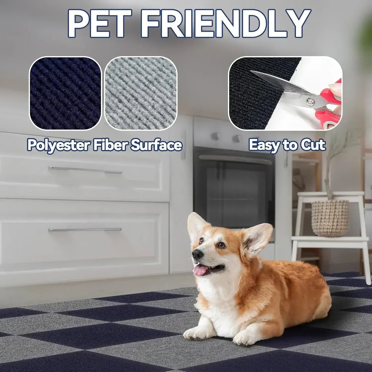 30x30CM DIY Self Adhesive Carpet Floor Tiles Sticker Square Rugs Peel And Stick Mat Flooring For Kitchen Home Decor Carpets ﻿