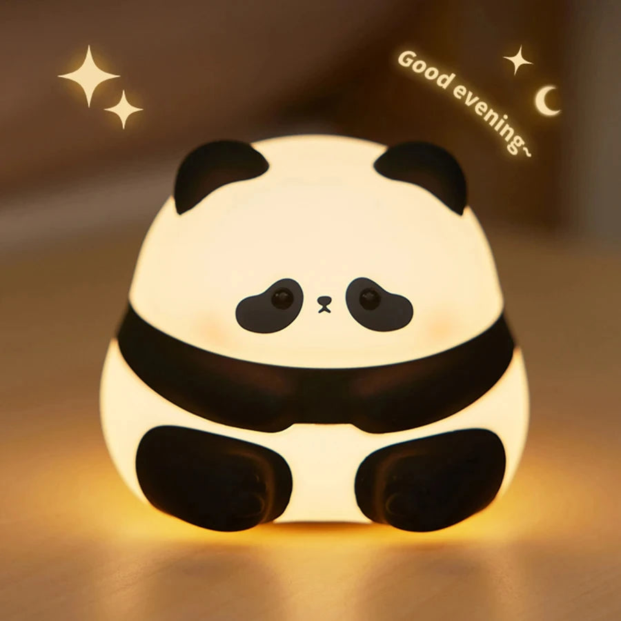 Animal Led Night Light Rechargeable Dimmable Silicone Table Lamp Children's Night Light for Nursery Bedroom Cute Birthday Gift