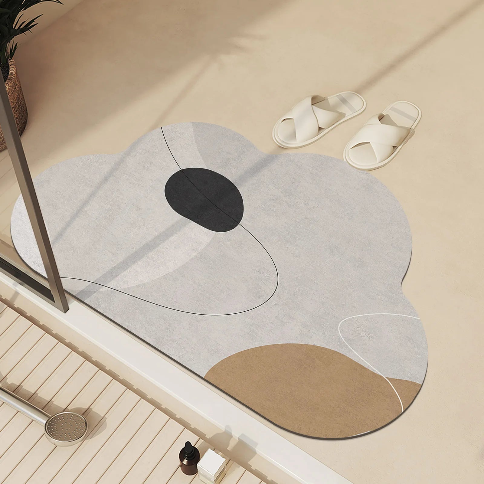 Luxury Bathroom Foot Mats Absorbent Bath Mat Non Slip Quick Dry Bathtub Shower Rug Toilet Carpet Entrance Doormat Washable