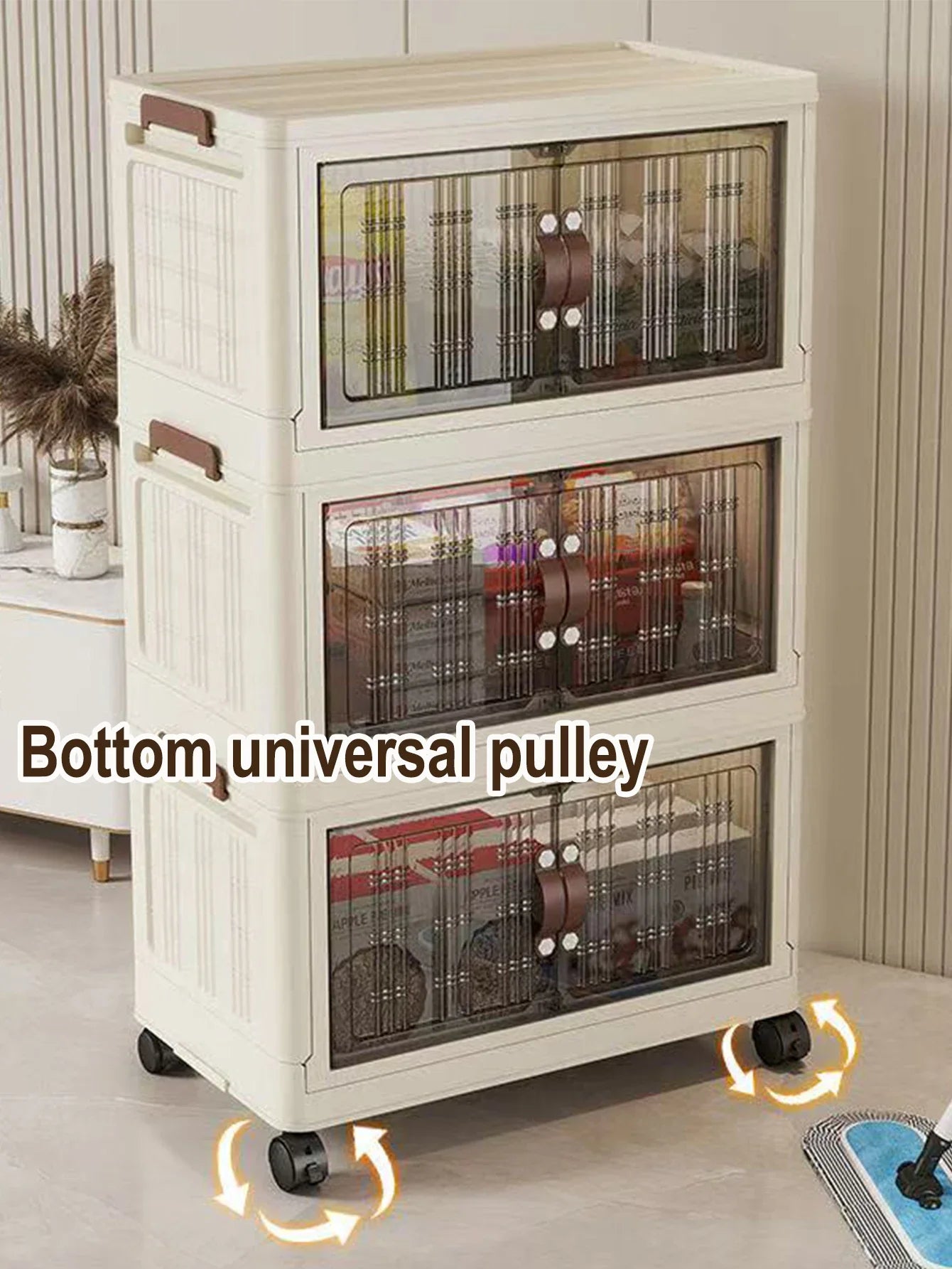 Large Capacity Foldable Storage Cabinet – Dustproof Wardrobe Closet Organizer with Easy Installation
