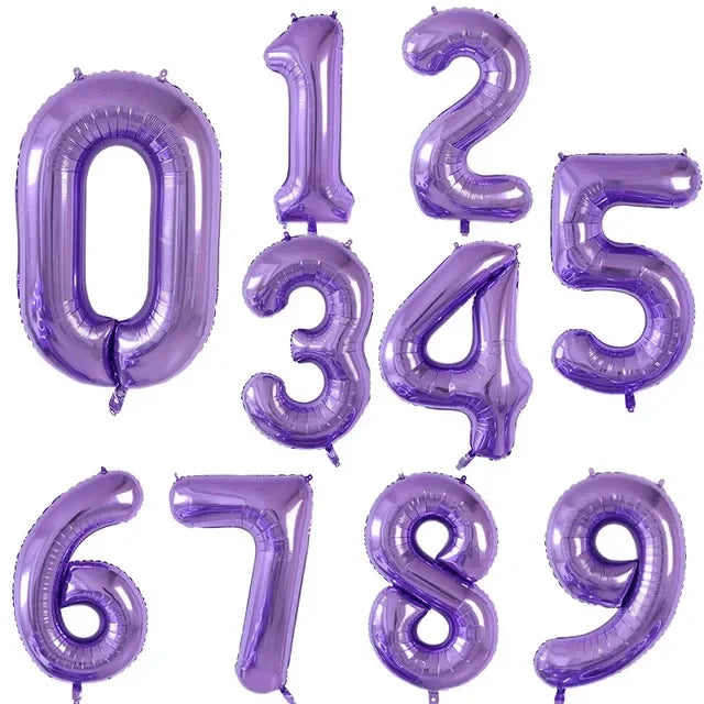 40 Inch Big Foil Birthday Balloons Helium Number Balloon 0-9 Happy Birthday Wedding Party Decorations Shower Large Figures Globo
