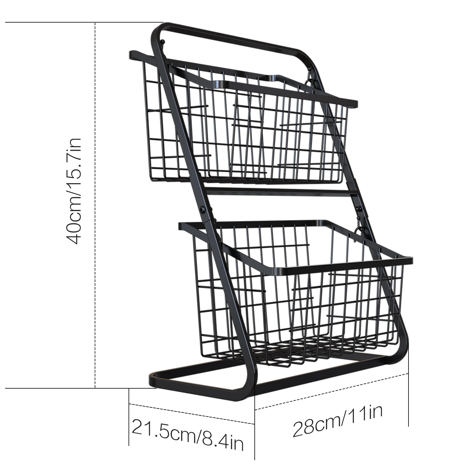 Kitchen Vegetable Storage Shelf, Black Floor To Ceiling Multi-layer Vegetable Rack, Household Vegetable And Fruit Storage Basket