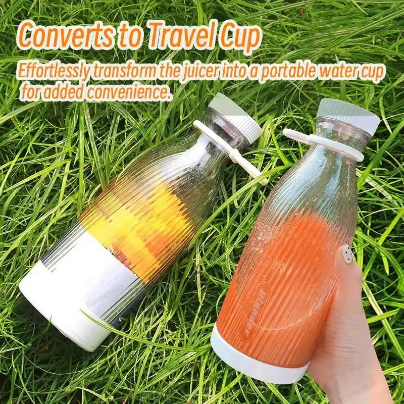 Cordless Portable Blender – USB Rechargeable Smoothie & Protein Shake Juicer Bottle