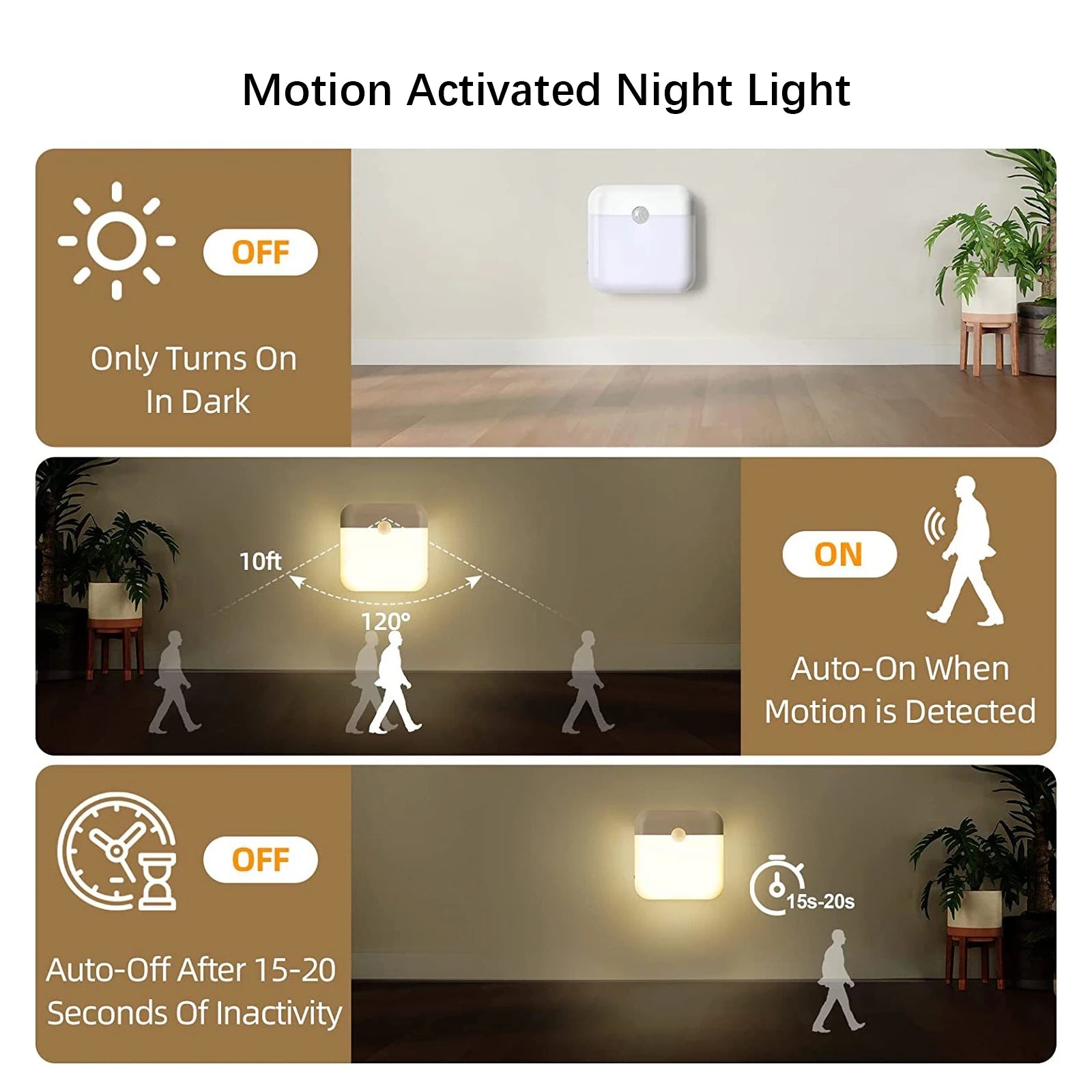 LED Smart Human Body Sensor Night Lights Emergency Automatic Lighting USB Charging Wireless Magentic Suction LED Cabinet Lights