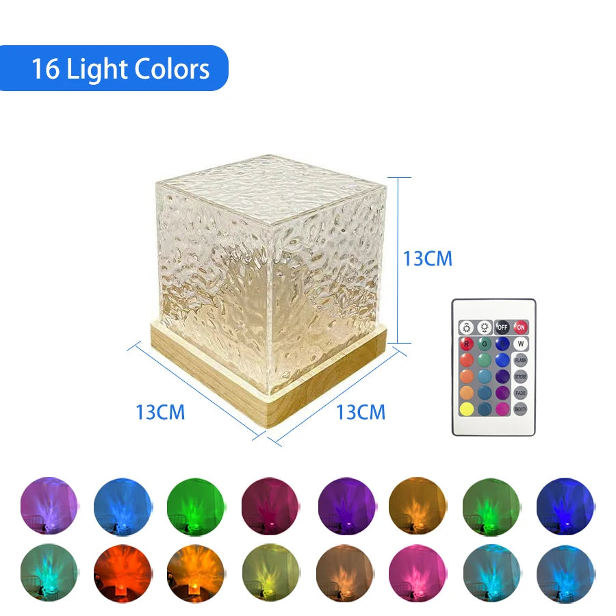 Aurora Flame Crystal Projector Lamp