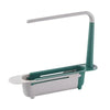 Telescopic Sink Drain Rack – Kitchen Storage Basket Organizer for Soap, Sponge & Accessories