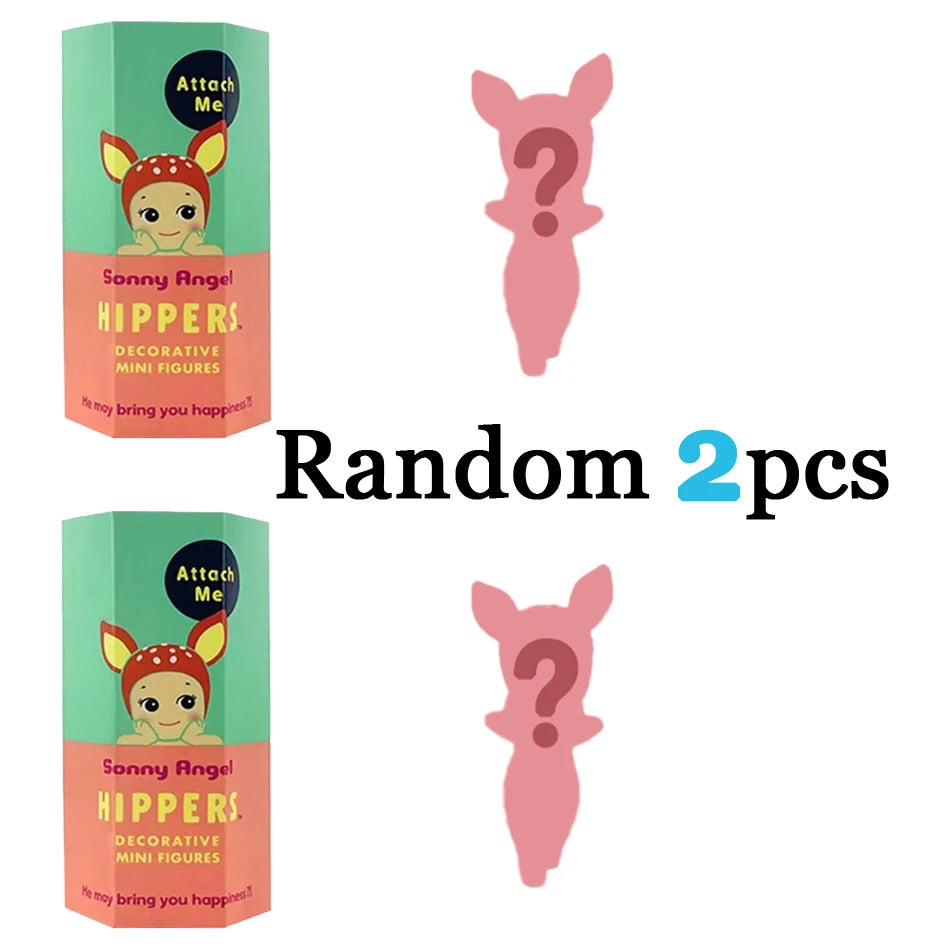 En Stock Sunny Angel Blind Box Hippers Anime Series figuras modo muñeca llavero decoración del teléfono móvil estatuilla regalo