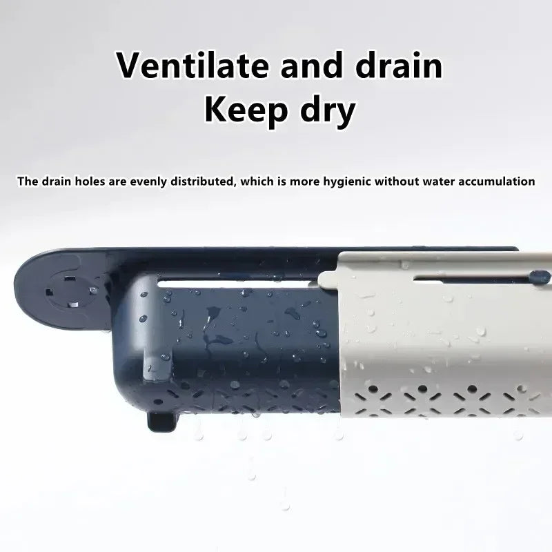 Telescopic Sink Drain Rack – Kitchen Storage Basket Organizer for Soap, Sponge & Accessories