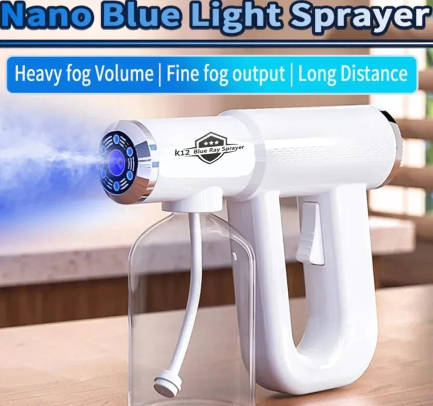 USB Rechargeable Wireless Nano Hair Care Spray – Blue Light Professional Hair Styling Mist Sprayer (300ml)