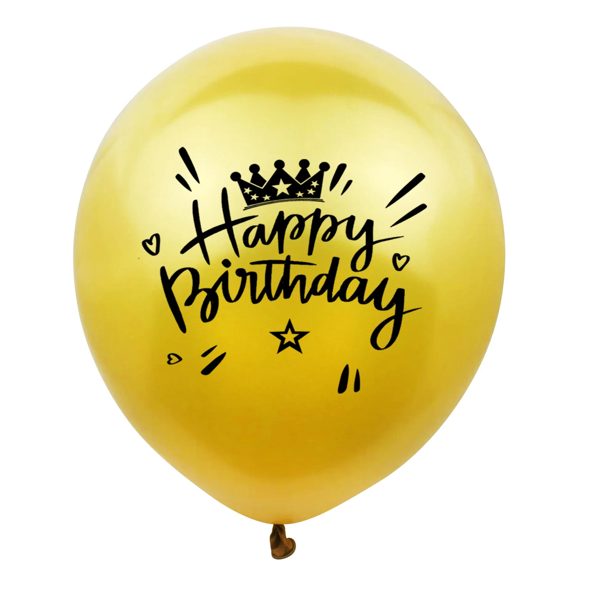 10Pcs/set Happy Birthday Latex Balloons 12inch Helium Confetti Air Globos Kids Adult Birthday Party Decoration Supplies