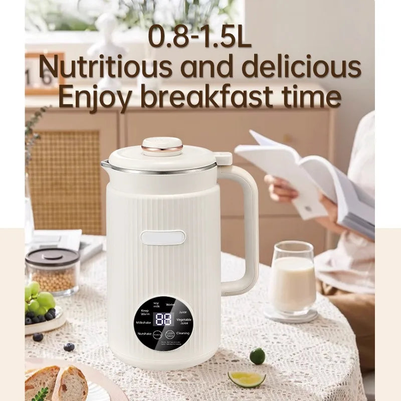 Soyabella Auto-Cook Soy Milk Maker – 8-in-1 Blender, Dual Voltage 110V/220V