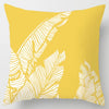 Modern Simple Yellow Flower Pillowcase Home Sofa Lumbar Cushion Pillow