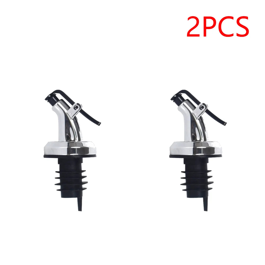 1-10PCS Kitchen Oiler Olive Oil Dispenser Pourer Whisky Liquor Oil Wine Bottle Pourer Cap Spout Stopper Mouth Dispenser