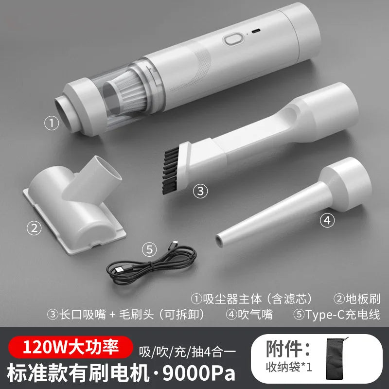 Portable Cordless Handheld Vacuum Cleaner – Powerful Suction Car Dust Buster for Auto Interior & Quick Home Cleaning