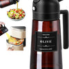 2-in-1 Glass Oil Dispenser & Sprayer - 16oz/470ml Leakproof Olive Oil Sprayer Bottle for Cooking, Air Fryer, BBQ, Baking, Salad