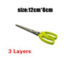 Muti-Layers Kitchen Scissors Stainless Steel Vegetable Cutter Scallion Herb Laver Spices cooking Tool Cut Kitchen Accessories