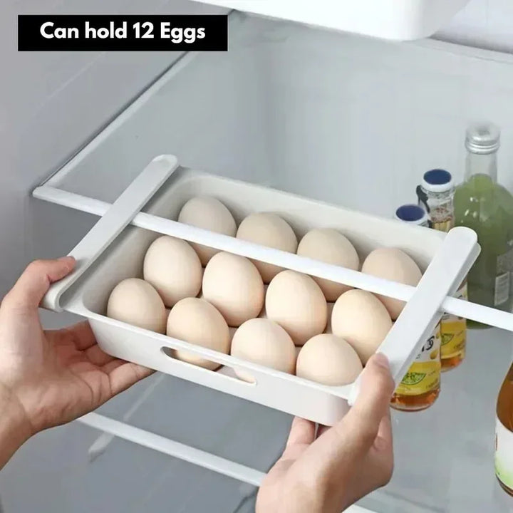 Container For Egg Fridge Drawer Organizer Refrigerator Storage Bins Pull Out With Handle Kitchen Shelf Holder Storage Box