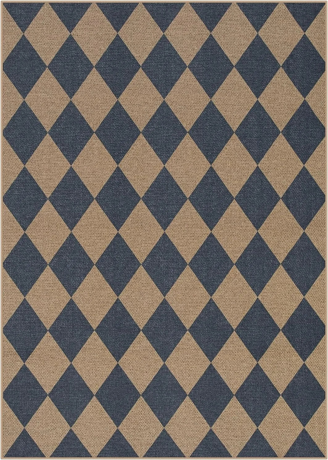 Living Room Carpet Non-slip Dirt-resistant Wear-resistant Floor Mat Black White Checkered Rug Home Decoration Large Size Mats