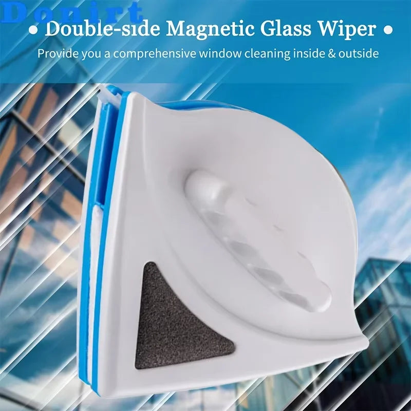NEW Household Office Special Window Cleaner Magnetic Glass Window Cleaning Tool Automatic Water Discharge Double-layer Wiper